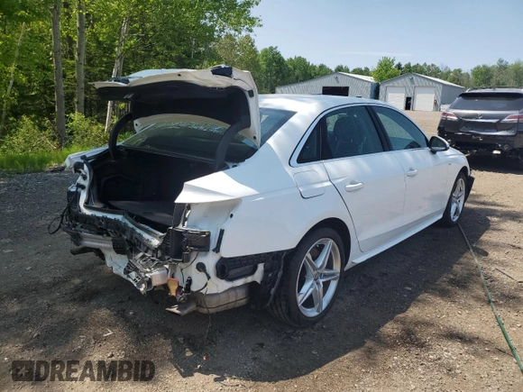 2020 Audi A4 Premium Plus with VIN WAUENAF48LA043648, listed as a Copart auction lot 58335355 with 33,101 mi miles and Salvage title. Bid and sale history available at DreamBid. Image 3.