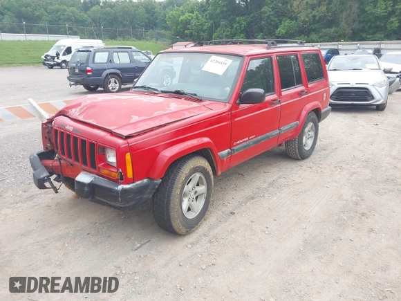 1999 Jeep Cherokee Sport z VIN 1J4FT68S9XL667355, wystawiony jako IAAI lot #42204435 z przebiegiem 217 178 mil mil oraz . Historia ofert i sprzedaży dostępna na DreamBid. Obrazek 2.