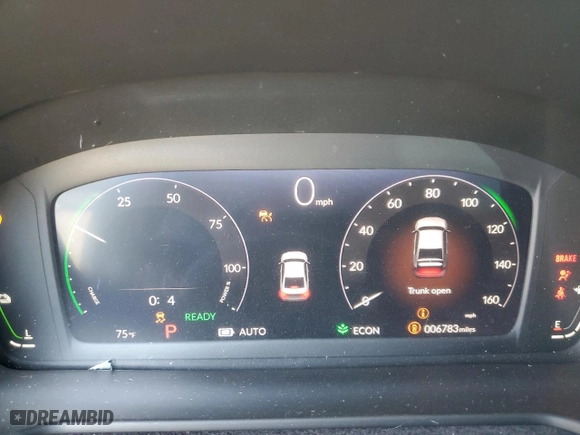 2024 Honda Accord Hybrid Sport with VIN 1HGCY2F54RA071280, listed as a Copart auction lot 77729934 with 6,783 mi miles and Salvage Title. Bid and sale history available at carsss.com. Image 9.