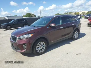 2019 Kia Sorento LX with VIN 5XYPGDA52KG462388, listed as a Copart auction lot 60123055 with 63,266 mi miles and Salvage title. Bid and sale history available at DreamBid. Image 1.
