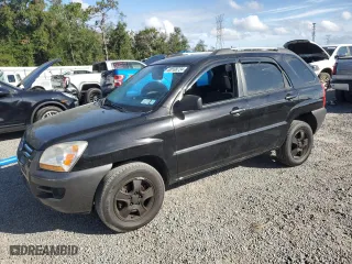 2008 Kia Sportage LX with VIN KNDJE724887549110, listed as a Copart auction lot 80168724 with 185,280 mi miles and Clean Title. Bid and sale history available at carsss.com. Image 1.