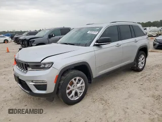 2022 Jeep Grand Cherokee Limited with VIN 1C4RJGBG1N8570458, listed as a Copart auction lot 65587915 with 16,134 mi miles and Salvage title. Bid and sale history available at DreamBid. Image 1.