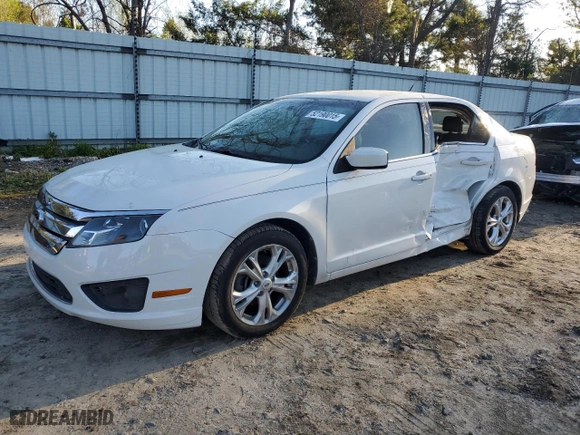 2012 Ford Fusion SE with VIN 3FAHP0HA6CR307081, listed as a Copart auction lot 52190015 with 133,860 mi miles and Salvage Title. Bid and sale history available at carsss.com. Image 1.