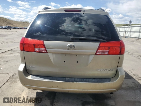 2004 Toyota Sienna XLE with VIN 5TDZA22C34S032306, listed as a Copart auction lot 54001125 with 235,253 mi miles and Salvage Title. Bid and sale history available at carsss.com. Image 6.