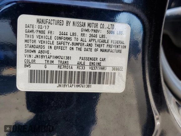 2017 Infiniti Q70 3.7 z VIN JN1BY1AP1HM741381, wystawiony jako Copart lot #48637015 z przebiegiem 122 862 mil mil oraz Szkoda całkowita • Salvage title. Historia ofert i sprzedaży dostępna na DreamBid. Obrazek 14.