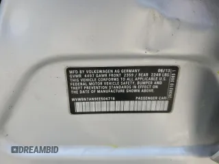 2014 Volkswagen CC Sport z VIN WVWBN7AN9EE504716, wystawiony jako Copart lot #53540255 z przebiegiem 108 991 mil mil oraz Szkoda całkowita • Salvage title. Historia ofert i sprzedaży dostępna na DreamBid. Obrazek 13.