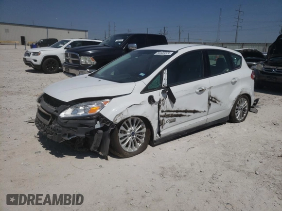 2017 Ford C-Max Energi SE with VIN 1FADP5EUXHL108308, listed as a Copart auction lot 55633224 with 0 mi miles. Bid and sale history available at carsss.com. Image 1.