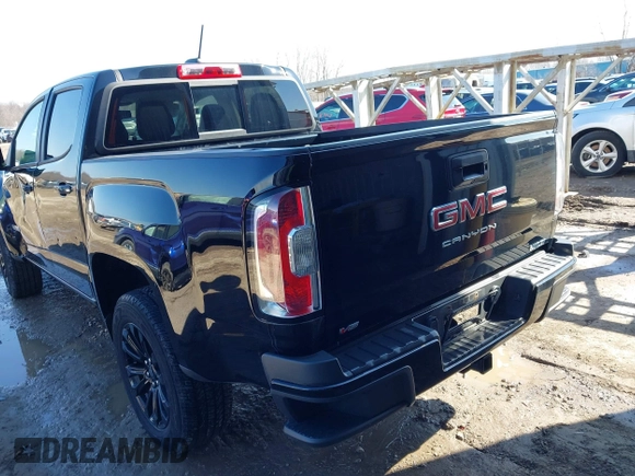 2022 GMC Canyon 2WD Elevation with VIN 1GTG5CEN5N1119458, listed as a IAAI auction lot 41708355 with 72,937 mi miles. Bid and sale history available at carsss.com. Image 3.