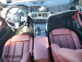 2022 BMW 4 Series 430i with VIN WBA63AV0XNFM13254, listed as a Copart auction lot 45221025 with 27,905 mi miles and Salvage title. Bid and sale history available at DreamBid. Image 8.