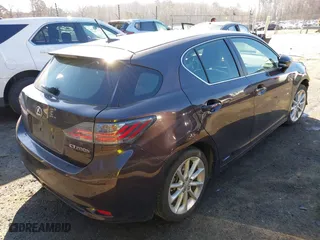 2012 Lexus CT 200h with VIN JTHKD5BH6C2109616, listed as a IAAI auction lot 41774576 with 95,628 mi miles. Bid and sale history available at carsss.com. Image 4.