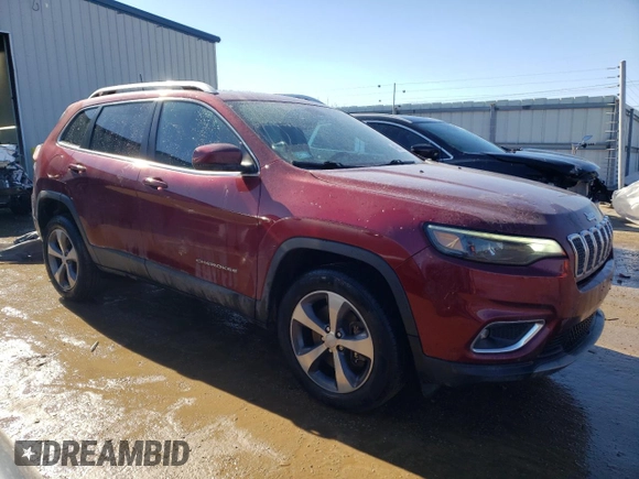 2019 Jeep Cherokee Limited with VIN 1C4PJMDX8KD309317, listed as a Copart auction lot 46684945 with 153,380 mi miles and Salvage Title. Bid and sale history available at carsss.com. Image 4.