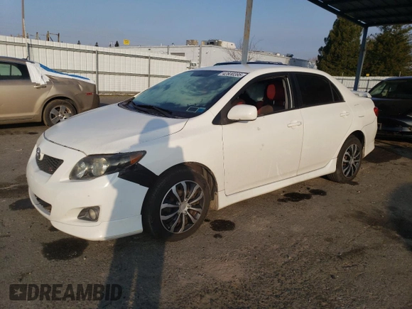 2009 Toyota Corolla with VIN 2T1BU40E49C154553, listed as a Copart auction lot 42830395 with 132,647 mi miles and Salvage Title. Bid and sale history available at carsss.com. Image 1.