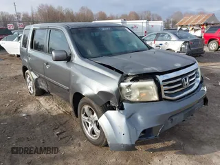 2012 Honda Pilot EX-L with VIN 5FNYF4H50CB074243, listed as a IAAI auction lot 41881319 with 167,727 mi miles and . Bid and sale history available at carsss.com. Image 1.