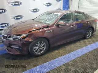 2019 Kia Optima LX with VIN 5XXGT4L34KG325562, listed as a Copart auction lot 46600864 with 104,262 mi miles and Clean Title. Bid and sale history available at carsss.com. Image 1.