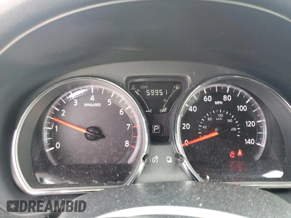 2015 Nissan Versa SV z VIN 3N1CN7AP5FL891369, wystawiony jako Copart lot #59352585 z przebiegiem 59 951 mil mil oraz Szkoda całkowita • Salvage title. Historia ofert i sprzedaży dostępna na DreamBid. Obrazek 9.