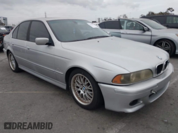 2002 BMW 5 Series 530iA with VIN WBADT63432CH93421, listed as a IAAI auction lot 42046776 with Not Provided miles. Bid and sale history available at carsss.com. Image 1.