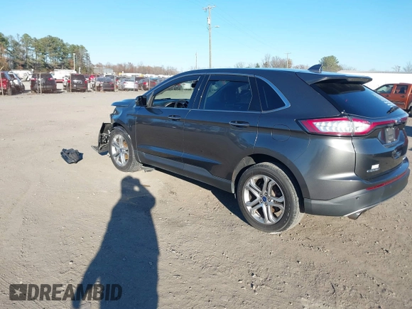 2016 Ford Edge Titanium with VIN 2FMPK3K92GBB99627, listed as a IAAI auction lot 41032729 with 122,110 mi miles. Bid and sale history available at carsss.com. Image 3.