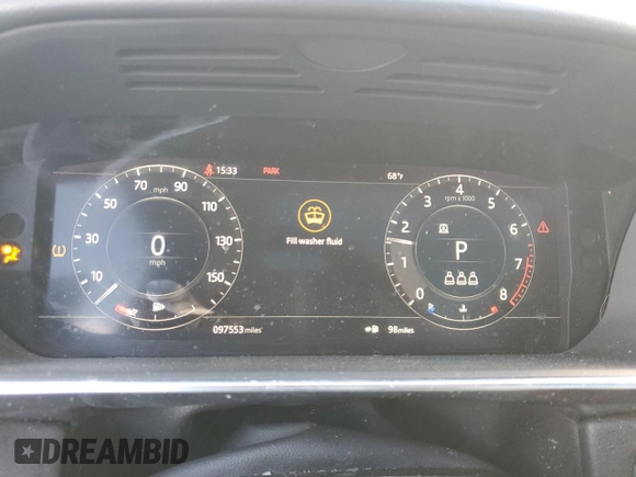 2020 Land Rover Range Rover Sport SE with VIN SALWG2SU4LA701066, listed as a Copart auction lot 47597345 with 97,553 mi miles and Salvage title. Bid and sale history available at DreamBid. Image 9.