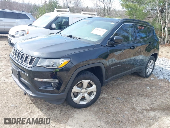 2019 Jeep Compass Latitude z VIN 3C4NJDBB9KT679054, wystawiony jako IAAI lot #41892388 z przebiegiem 61 382 mil mil oraz . Historia ofert i sprzedaży dostępna na DreamBid. Obrazek 19.