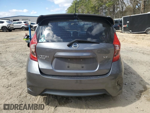 2017 Nissan Note SV with VIN 3N1CE2CP5HL367769, listed as a Copart auction lot 50008375 with 163,595 mi miles and Salvage Title. Bid and sale history available at DreamBid. Image 6.