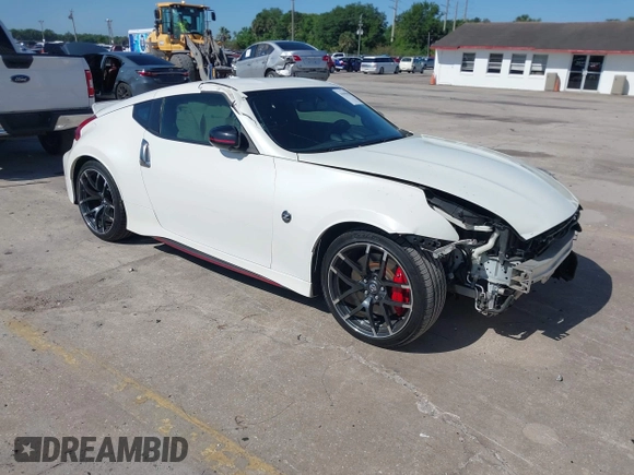 2019 Nissan 370Z Sport Touring with VIN JN1AZ4EH1KM420123, listed as a IAAI auction lot 41995950 with 82,678 mi miles and . Bid and sale history available at DreamBid. Image 1.