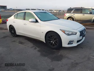 2017 Infiniti Q50 3.0t Premium with VIN JN1EV7AR1HM840809, listed as a IAAI auction lot 40866899 with 106,716 mi miles. Bid and sale history available at carsss.com. Image 1.