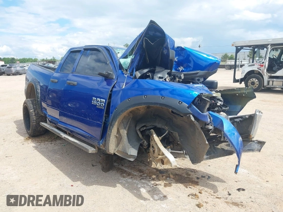 2019 Ram 1500 Tradesman z VIN 1C6RR6FG0KS712690, wystawiony jako IAAI lot #42227307 z przebiegiem Nie podano mil oraz . Historia ofert i sprzedaży dostępna na DreamBid. Obrazek 1.