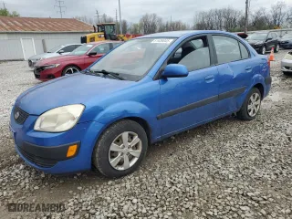 2009 Kia Rio SX with VIN KNADE223896516152, listed as a Copart auction lot 51939045 with 187,098 mi miles and Salvage Title. Bid and sale history available at carsss.com. Image 1.