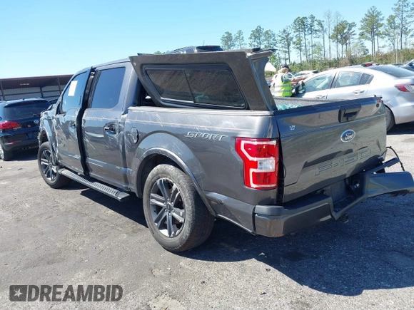 2019 Ford F-150 XL with VIN 1FTEW1CP7KKE73193, listed as a IAAI auction lot 41828951 with 87,741 mi miles and . Bid and sale history available at DreamBid. Image 3.
