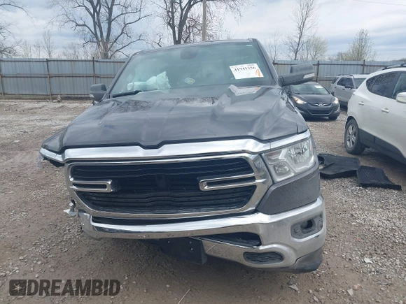 2019 Ram 1500 Big Horn/Lone Star with VIN 1C6SRFFT8KN648380, listed as a IAAI auction lot 41941356 with 28,251 mi miles. Bid and sale history available at carsss.com. Image 13.
