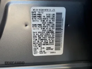 2013 Nissan Murano SL z VIN JN8AZ1MU3DW202030, wystawiony jako Copart lot #41880115 z przebiegiem 165 533 mil mil oraz Szkoda całkowita • Salvage title. Historia ofert i sprzedaży dostępna na DreamBid. Obrazek 15.