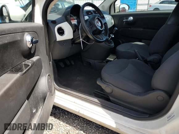 2013 FIAT 500 Pop with VIN 3C3CFFARXDT543669, listed as a Copart auction lot 64360145 with 107,481 mi miles and Salvage title. Bid and sale history available at DreamBid. Image 8.