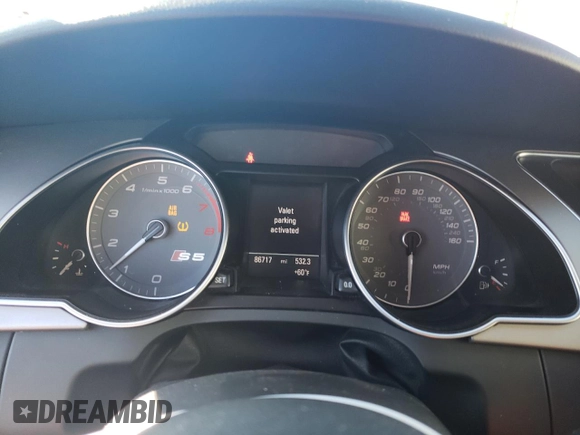 2013 Audi S5 Premium Plus with VIN WAUGGAFR1DA034225, listed as a Copart auction lot 70420854 with 86,717 mi miles and Salvage Title. Bid and sale history available at carsss.com. Image 9.