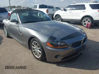 2003 BMW Z4 2.5i with VIN 4USBT33433LS46604, listed as a IAAI auction lot 41499924 with 158,874 mi miles and . Bid and sale history available at DreamBid. Image 1.