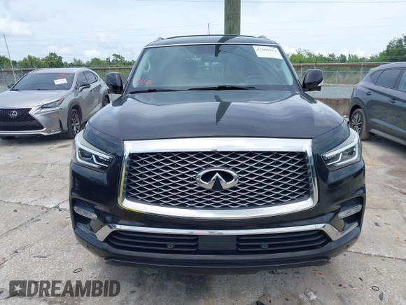 2018 Infiniti QX80 with VIN JN8AZ2NF1J9663338, listed as a IAAI auction lot 42689592 with 69,559 mi miles and . Bid and sale history available at DreamBid. Image 12.