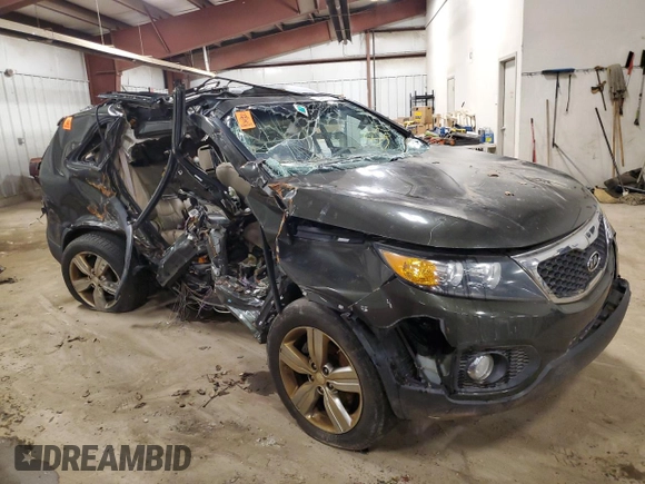 2012 Kia Sorento EX with VIN 5XYKU4A23CG247533, listed as a Copart auction lot 44208935 with 0 mi miles and Salvage Title. Bid and sale history available at carsss.com. Image 4.