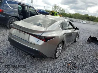 2021 Lexus IS with VIN JTHCA1D21M5109473, listed as a Copart auction lot 50994855 with 65,111 mi miles and Salvage Title. Bid and sale history available at carsss.com. Image 3.