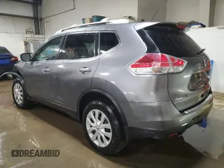2016 Nissan Rogue S with VIN KNMAT2MT1GP593770, listed as a Copart auction lot 51337295 with 48,437 mi miles and Salvage Title. Bid and sale history available at DreamBid. Image 2.