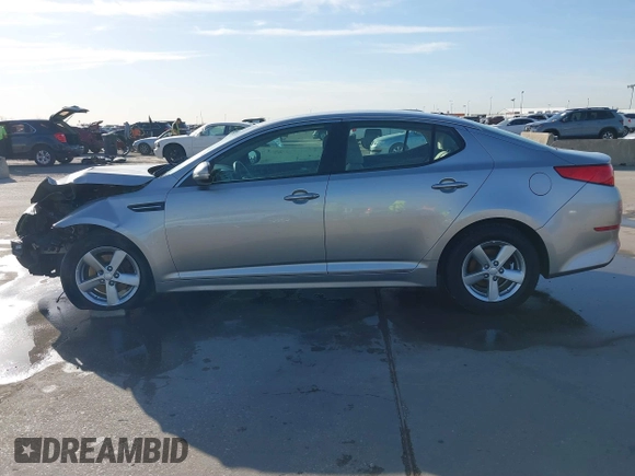 2015 Kia Optima LX with VIN 5XXGM4A71FG484306, listed as a IAAI auction lot 41797482 with 116,181 mi miles and . Bid and sale history available at carsss.com. Image 15.