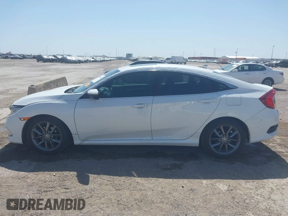 2019 Honda Civic Sedan EX with VIN 19XFC1F34KE008721, listed as a IAAI auction lot 41845651 with 80,991 mi miles. Bid and sale history available at carsss.com. Image 14.