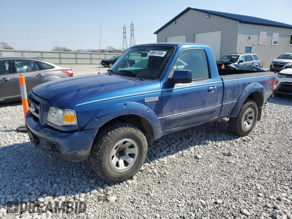 2007 Ford Ranger XL with VIN 1FTYR11E27PA50893, listed as a Copart auction lot 48847455 with 113,347 mi miles and Salvage Title. Bid and sale history available at carsss.com. Image 1.