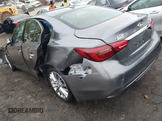 2019 Infiniti Q50 Luxe z VIN JN1EV7AP5KM518681, wystawiony jako IAAI lot #41958746 z przebiegiem 66 629 mil mil oraz . Historia ofert i sprzedaży dostępna na DreamBid. Obrazek 3.