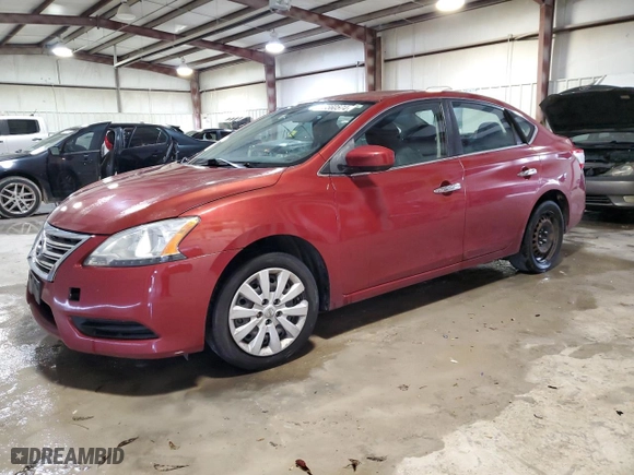 2014 Nissan Sentra SV with VIN 3N1AB7APXEY250199, listed as a Copart auction lot 83560574 with 237,197 mi miles and Salvage Title. Bid and sale history available at carsss.com. Image 1.