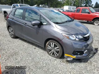2018 Honda Fit EX-L with VIN 3HGGK5H93JM722376, listed as a Copart auction lot 57913595 with 75,714 mi miles and Salvage title. Bid and sale history available at DreamBid. Image 4.