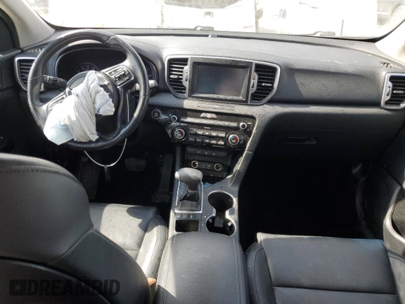 2019 Kia Sportage EX with VIN KNDPNCAC7K7492644, listed as a Copart auction lot 48741835 with 76,306 mi miles and Salvage Title. Bid and sale history available at carsss.com. Image 8.