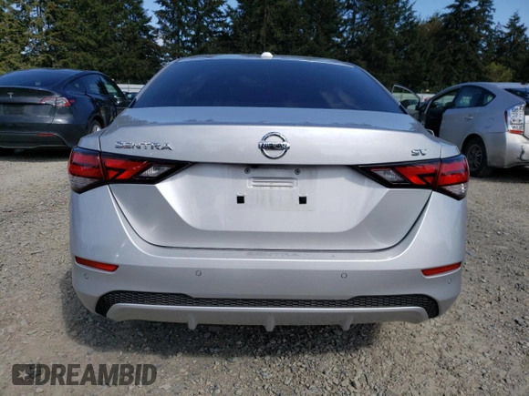 2023 Nissan Sentra SV with VIN 3N1AB8CV3PY317715, listed as a Copart auction lot 54858705 with 25,658 mi miles and Salvage Title. Bid and sale history available at DreamBid. Image 6.
