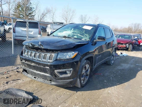 2020 Jeep Compass Limited with VIN 3C4NJCCB9LT187666, listed as a IAAI auction lot 41777761 with 80,129 mi miles and . Bid and sale history available at DreamBid. Image 2.