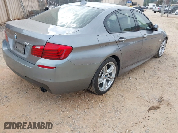 2015 BMW 5 Series 535i with VIN WBA5B1C59FG128828, listed as a IAAI auction lot 41655190 with 90,646 mi miles and . Bid and sale history available at carsss.com. Image 4.
