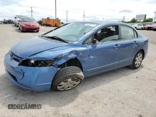2006 Honda Civic LX with VIN 1HGFA16516L151633, listed as a Copart auction lot 58923175 with Not provided miles and Salvage title. Bid and sale history available at DreamBid. Image 1.