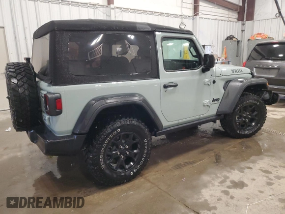 2023 Jeep Wrangler Sport with VIN 1C4HJXAG7PW617021, listed as a Copart auction lot 59928305 with 8,503 mi miles and Salvage title. Bid and sale history available at DreamBid. Image 3.